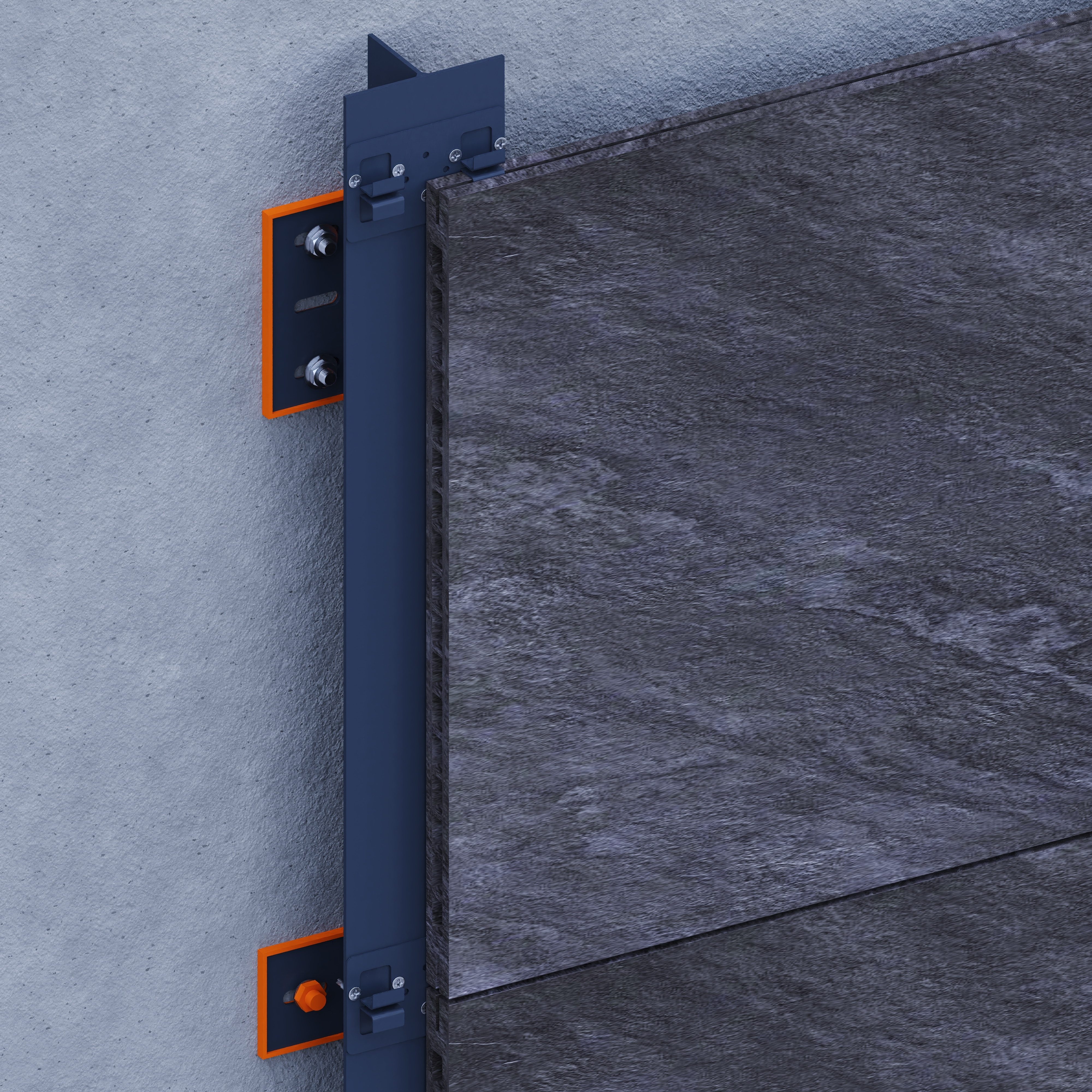 Extruded Porcelain Clamp System